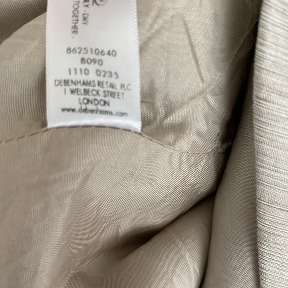 Betty Jackson Black Label Gray Sheath Pleated Wrap Skirt Dress 10 - Picture 10 of 11